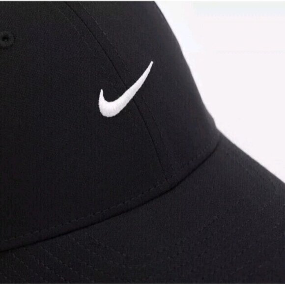 Nike Dri Fit Club Cap Structured Swoosh Hat Black White SZ L/XL Adult FV5563 010 - Picture 9 of 15